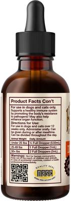Show full view: Hemp Well Immune Liquid Supplement for Dogs & Cat, 2-fl oz bottle slide 8 of 10