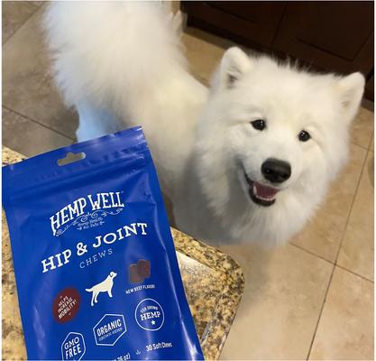 Show full view: Hemp Well Hip & Joint Support Soft Chew Dog Supplement, 30 count slide 7 of 11