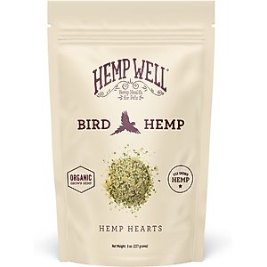 Hemp Well Bird Hemp Hearts Bird Supplement, 8-oz bag