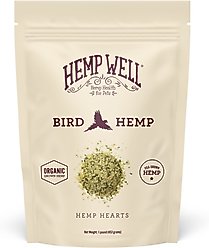 Hemp Well Bird Hemp Hearts Bird Supplement, 1-lb bag