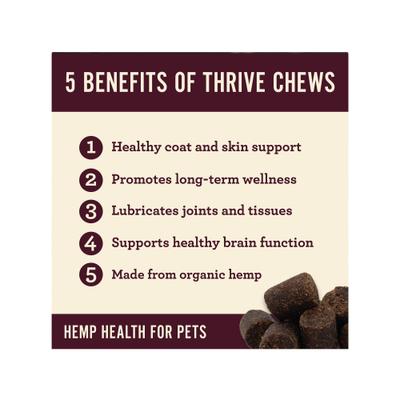 Show full view: Hemp Well Hemp Thrive Soft Chew Dog Supplement, 60 count slide 6 of 10