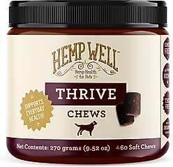 Hemp Well Hemp Thrive Soft Chew Dog Supplement, 60 count