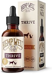Hemp Well Hemp Thrive Liquid Cat & Dog Supplement, 2-fl oz bottle