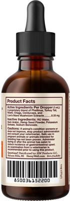 Show full view: Hemp Well Immune Liquid Supplement for Dogs & Cat, 2-fl oz bottle slide 9 of 10
