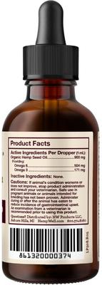 Show full view: Hemp Well Bird Hempseed Oil Bird Supplement, 2-fl oz bottle slide 7 of 9
