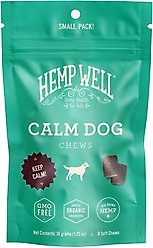 Hemp Well Calm Dog Anxiety Relief Soft Chew Dog Supplement, 8 count