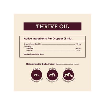 Show full view: Hemp Well Hemp Thrive Liquid Cat & Dog Supplement, 2-fl oz bottle slide 4 of 11