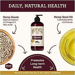 Hemp Well Hemp Thrive Liquid Cat & Dog Supplement, 16-fl oz bottle slide 2 of 9