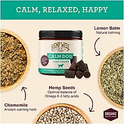 Hemp Well Calm Dog Anxiety Relief Soft Chew Dog Supplement, 60 count slide 2 of 9