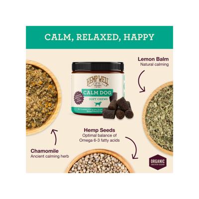 Show full view: Hemp Well Calm Dog Anxiety Relief Soft Chew Dog Supplement, 60 count slide 3 of 11