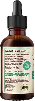 Show full view: Hemp Well Calm Dog Oil Anxiety Relief Liquid Dog Supplement, 2-fl oz bottle slide 7 of 9