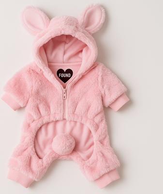 Show full view: Found My Animal Bunny Suit Dog Costume, Tulip Pink, Large slide 3 of 7