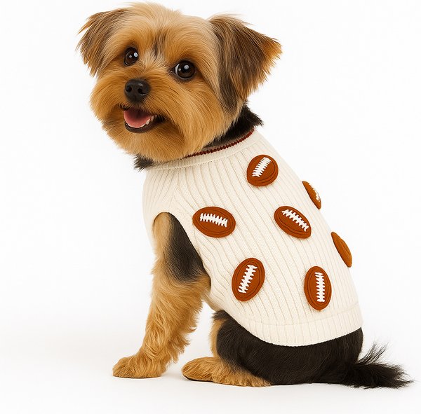 Show full view: Found My Animal Football Dog Sweater, X-Small slide 4 of 6
