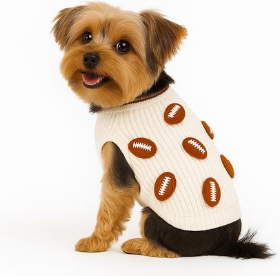 Show full view: Found My Animal Football Dog Sweater, X-Small slide 5 of 6
