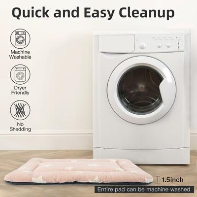 Show full view: Mora Pets Cozy Star Print Non-Slip Dog & Cat Pad, Pink, 22-in slide 3 of 11