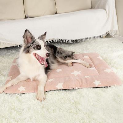 Show full view: Mora Pets Cozy Star Print Non-Slip Dog & Cat Pad, Pink, 22-in slide 7 of 11