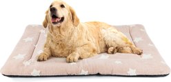 Mora Pets Cozy Star Print Non-Slip Dog & Cat Pad, Pink, 42-in