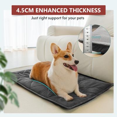 Show full view: Mora Pets Self-Warming Pet Bed with Removable Cover, Grey, Large slide 9 of 11