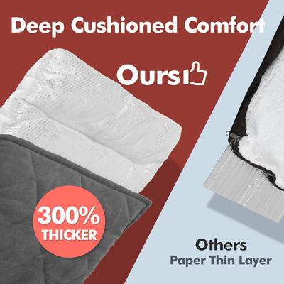 Show full view: Mora Pets Self-Warming Pet Bed with Removable Cover, Grey, Small slide 2 of 11