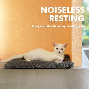 Mora Pets Self-Warming Cat Bed with Removable Cover, Dark Grey, Small