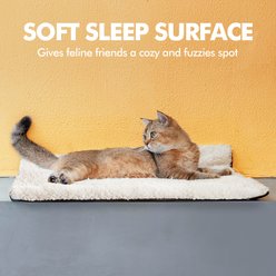 Mora Pets Self-Warming Cat Bed with Removable Cover, Beige, Small slide 2 of 9
