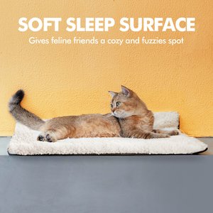 Mora Pets Self-Warming Cat Bed with Removable Cover, Beige, Small