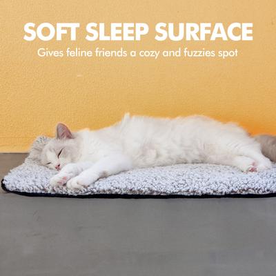 Show full view: Mora Pets Self-Warming Cat Bed with Removable Cover, Light Grey, Medium slide 8 of 11