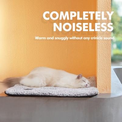 Show full view: Mora Pets Self-Warming Cat Bed with Removable Cover, Light Grey, Medium slide 2 of 11