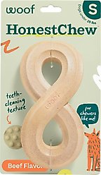 Woof HonestChew Infinity Hard Density All-Natural Food Grade Dog Chew Toy, Ivory, Small