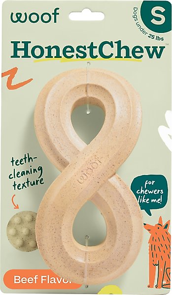 Show full view: Woof HonestChew Infinity Hard Density All-Natural Food Grade Dog Chew Toy, Ivory, Small slide 1 of 10