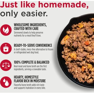Nulo Gently-Cooked Meals Beef & Sweet Potato Recipe Wet Dog Food, 9-oz pouch, case of 8