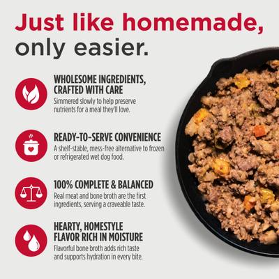 Show full view: Nulo Gently Cooked Meals Lamb & Apple Human-Grade Wet Dog Food, 9-oz pouch, case of 8 slide 4 of 10