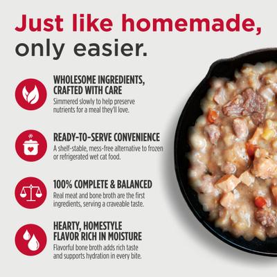 Show full view: Nulo Gently Cooked Meals Duck & Chicken Wet Cat Food, 3.5-oz pouch, case of 24 slide 4 of 8