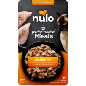 Nulo Gently Cooked Meals Chicken Wet Cat Food, 3.5-oz pouch, case of 24