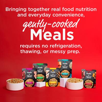 Show full view: Nulo Gently Cooked Meals Lamb & Apple Human-Grade Wet Dog Food, 9-oz pouch, case of 8 slide 9 of 10