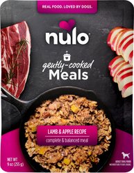 Nulo Gently Cooked Meals Lamb & Apple Human-Grade Wet Dog Food, 9-oz pouch, case of 8