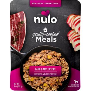 Nulo Gently Cooked Meals Lamb & Apple Human-Grade Wet Dog Food, 9-oz pouch, case of 8