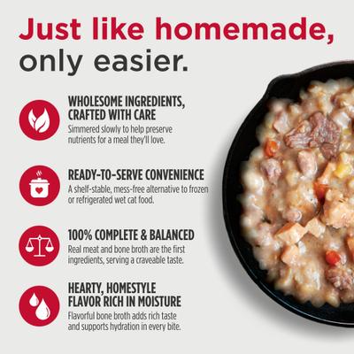 Show full view: Nulo Gently Cooked Meals Salmon & Chicken Wet Cat Food, 3.5-oz pouch, case of 24 slide 4 of 8