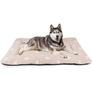 Mora Pets Cozy Star Print Non-Slip Dog & Cat Pad, Pink, 48-in