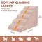 Show in main carousel: Niubya High Density Foam Extra Wide Non-Slip Dog Stairs, Pink, 5 steps slide 3 of 8