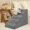 Show in main carousel: Niubya High Density Foam Extra Wide Non-Slip Dog Stairs, Grey, 5 steps slide 8 of 8