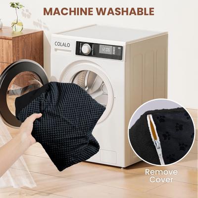 Show full view: Niubya High Density Foam Extra Wide Non-Slip Dog Stairs, Black, 5 steps slide 5 of 8