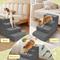 Show in main carousel: Niubya High Bed & Couch Dog Stairs for Small Dogs with Non-Slip & Removable Washable Cover, Grey, 4-Step slide 8 of 8