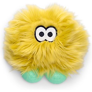 West Paw Rolf Rowdies Durable Squeaky Plush Dog Toy, Citrus
