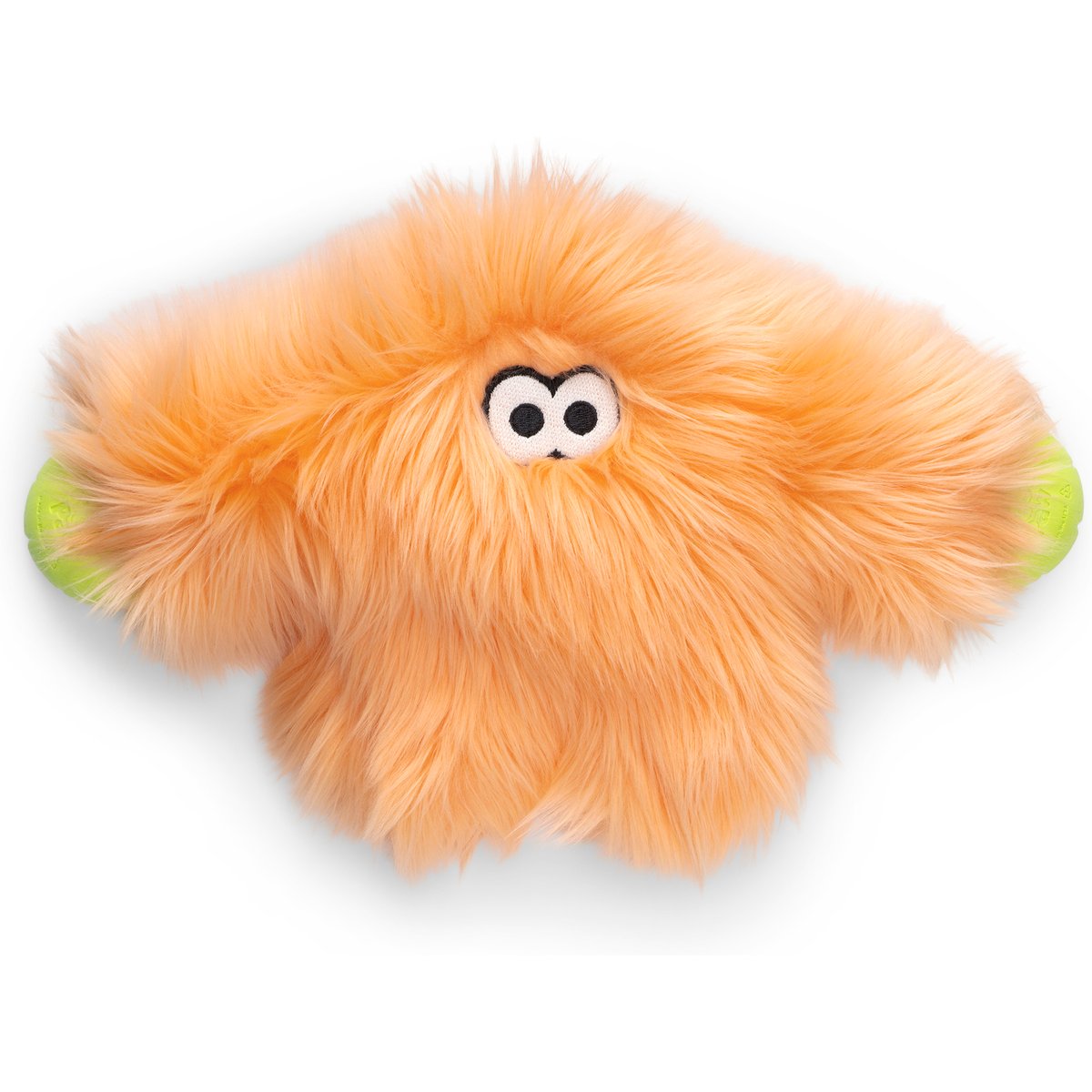 West Paw Helga Rowdies Durable Squeaky Plush Dog Toy, Melon