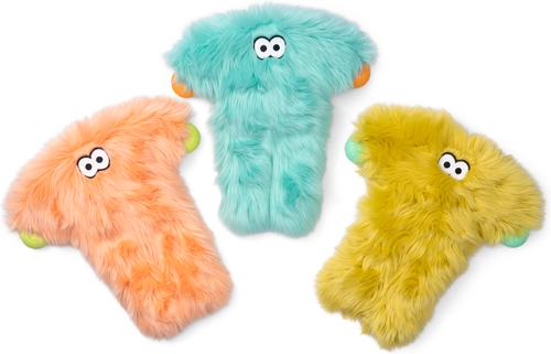 Show full view: West Paw Bjorn Rowdies Durable Squeaky Plush Dog Toy, Melon slide 2 of 7