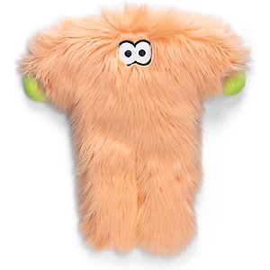 West Paw Bjorn Rowdies Durable Squeaky Plush Dog Toy, Melon