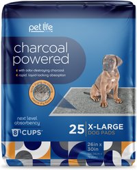 Pet Life Unlimited Charcoal Dog Potty Pads, X-Large, 25 count