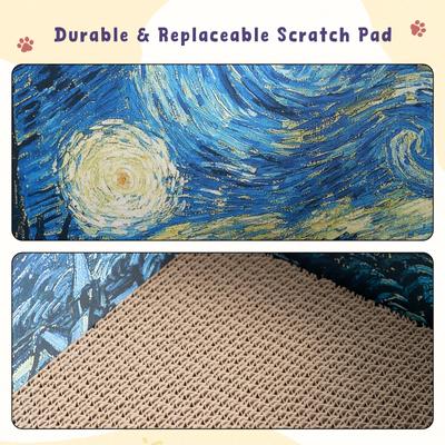 Show full view: Happy & Polly Van Gogh Starry Night 3D 19.4-in Cat Scratcher & Bed slide 6 of 11