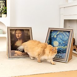 Happy & Polly 3D 19.4-in Interactive Cat Scratcher Toy, Set of 2